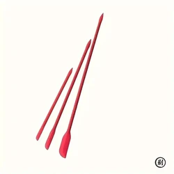 Versatile 3 - Piece Heat Resistant Silicone Spatula Set (Red)
