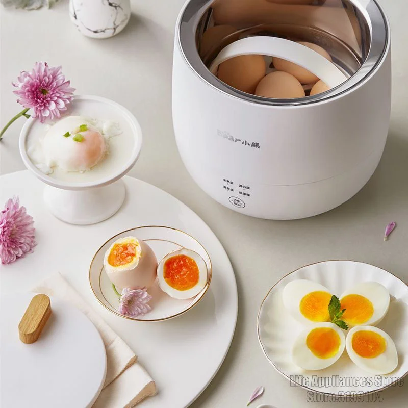 

6 Slots Electric Egg Cooker 600W Heating Automatic Power Off Mini Eggs Boiler Food Steamer Poacher Breakfast Cooking Machine