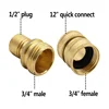 Pressure Washer Quick Connector Adapter Kit M22 14mm x 3/8inch Quick Disconnect Plug 5000PSI High Pressure Brass Fitting 6