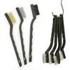 3/15pcs Wire Brush Set Curved Handle Brush Set For Cleaning Welding Slag And Rust Removal Industrial Scrubbing Brush 6
