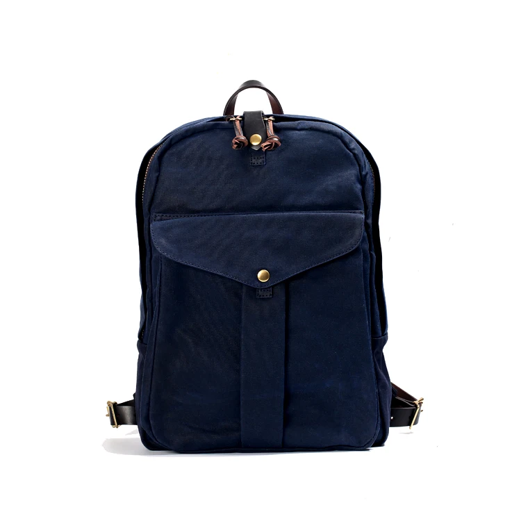 American Style Retro Waterproof 15oz Waxed Canvas Backpack EDC Vintage