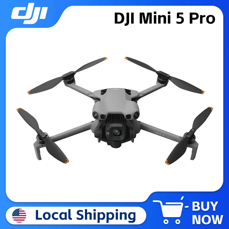 DJI Mini 5 Pro 1-Inch Large CMOS Camera Nightscape Omnidirectional Obstacle Sensing Lightweight and Portable