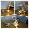 LED Note Board With Night Light Colorful 7 Pens DIY Acrylic Message Board Children‘s Drawing Board For Kids Birthday Gift 4
