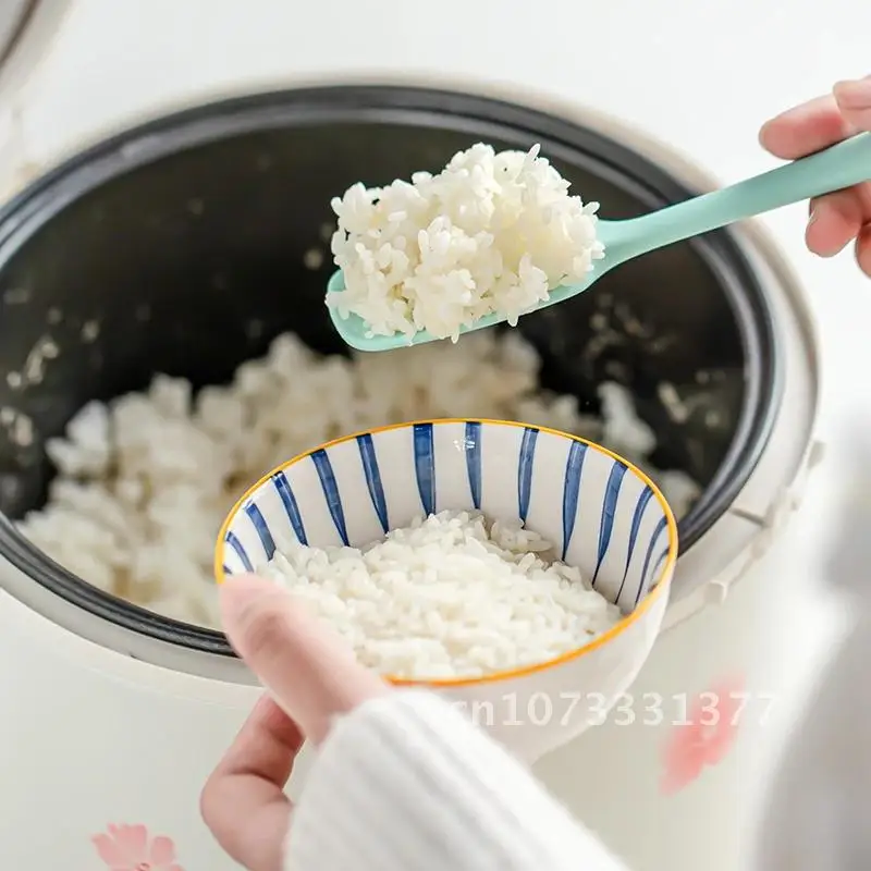 

Heat Resistant Universal Silicone Spoon Scraper Spatula Ice Cream Cake Integrate Handle For Kitchen Non-Stick Cooking Tools