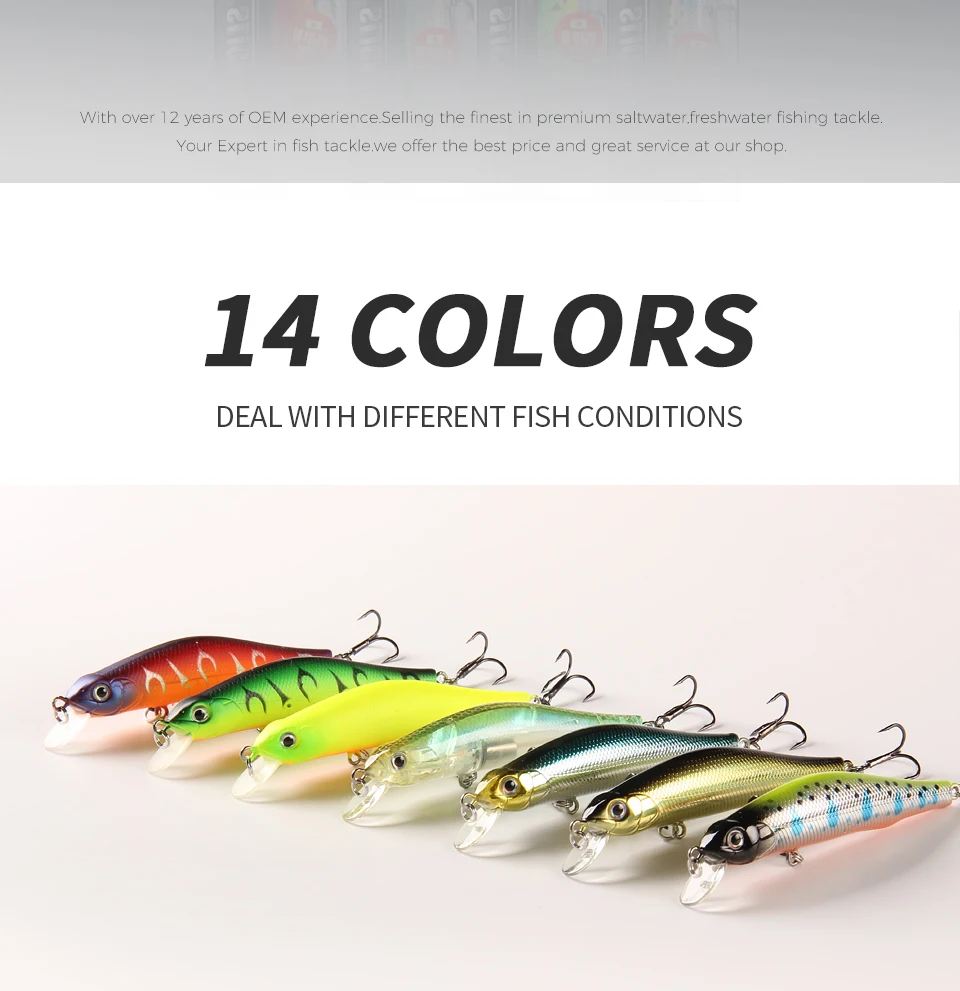 BEARKING Heißer Verkauf 80mm 8,5g Professionelle Qualität Magnet Gewicht Angeln Lockt Minnow Künstliche Köder Tackle Harte Angeln locken – Detail 11