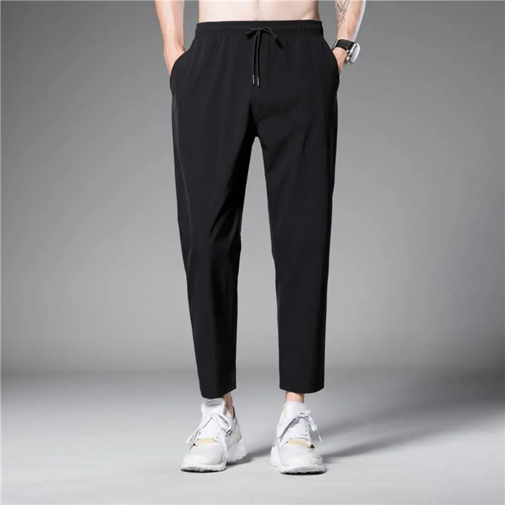 

Men Pants Drawstring Casual Pants Casual Work Outdoor Joggers Trousers