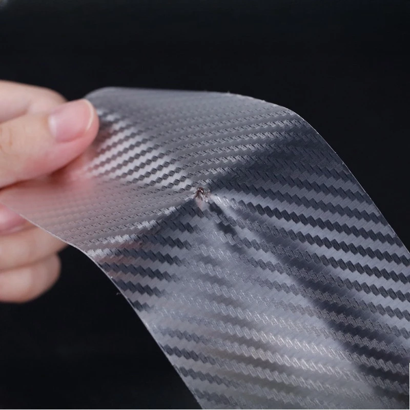 Transparent Carbon Fiber Car Threshold Portector Moulding Strip Trim Bumper Strip Door Sill Film Anti Scratch Guards Car Sticker car stickers car door edge guards carbon fiber sticker car door protector car threshold protector car door anti collision strip car door edge protector car door rubber protector car reflective tape sticker car trunk door sill protector