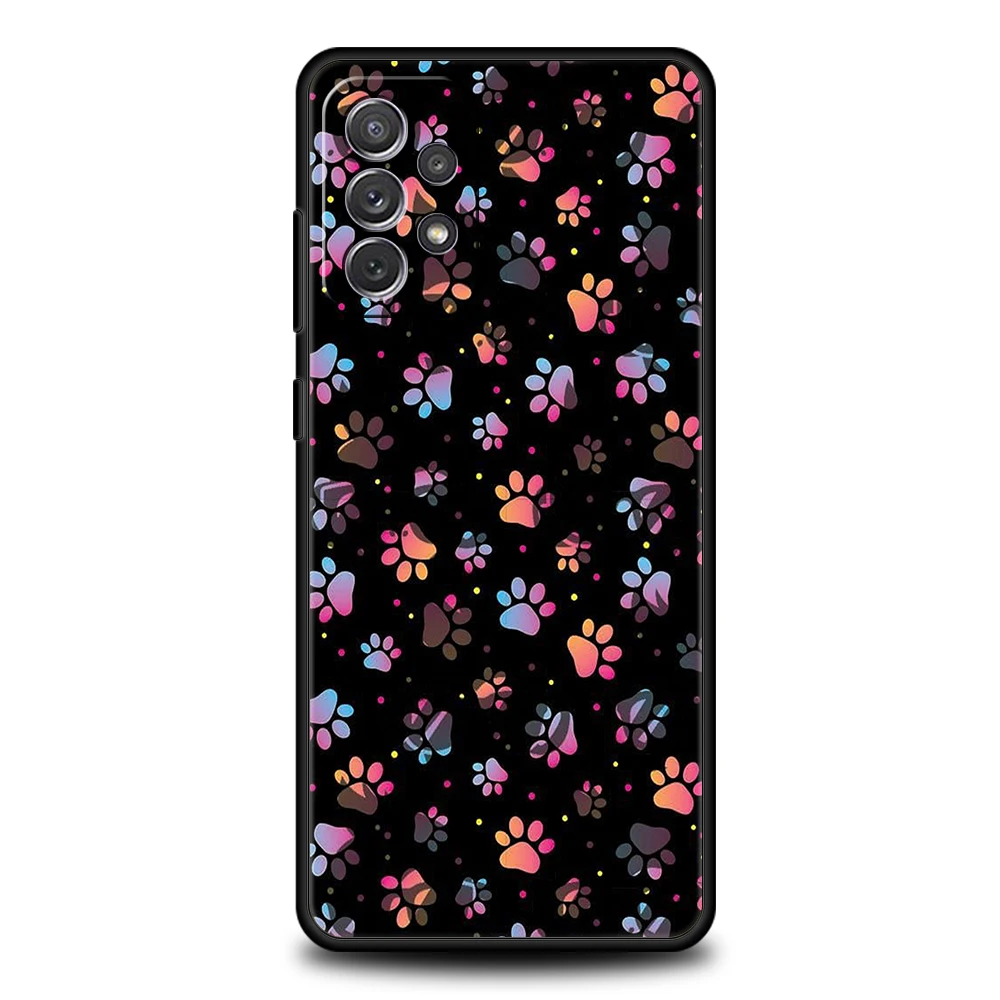 Cute Dog Paw Print Soft Shell Phone Case