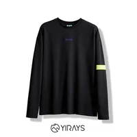 T-shirt unisexe à manches longues à séchage rapide, avec bande réfléchissante, col rond, haut léger pour le cyclisme, la randonnée, le camping, les sports de plein air 6