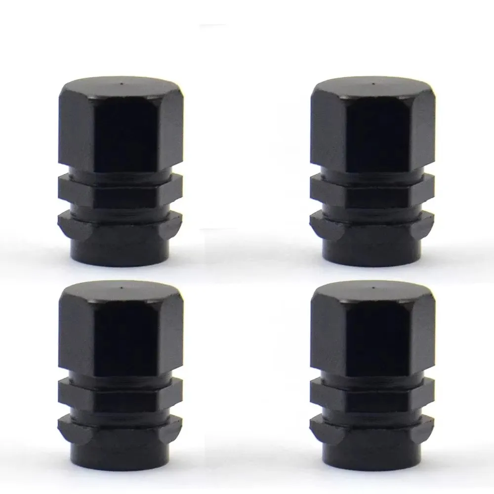 Premium Aluminum Alloy Tire Valve Caps - Set of 4 | Waterproof Wheel Accessories