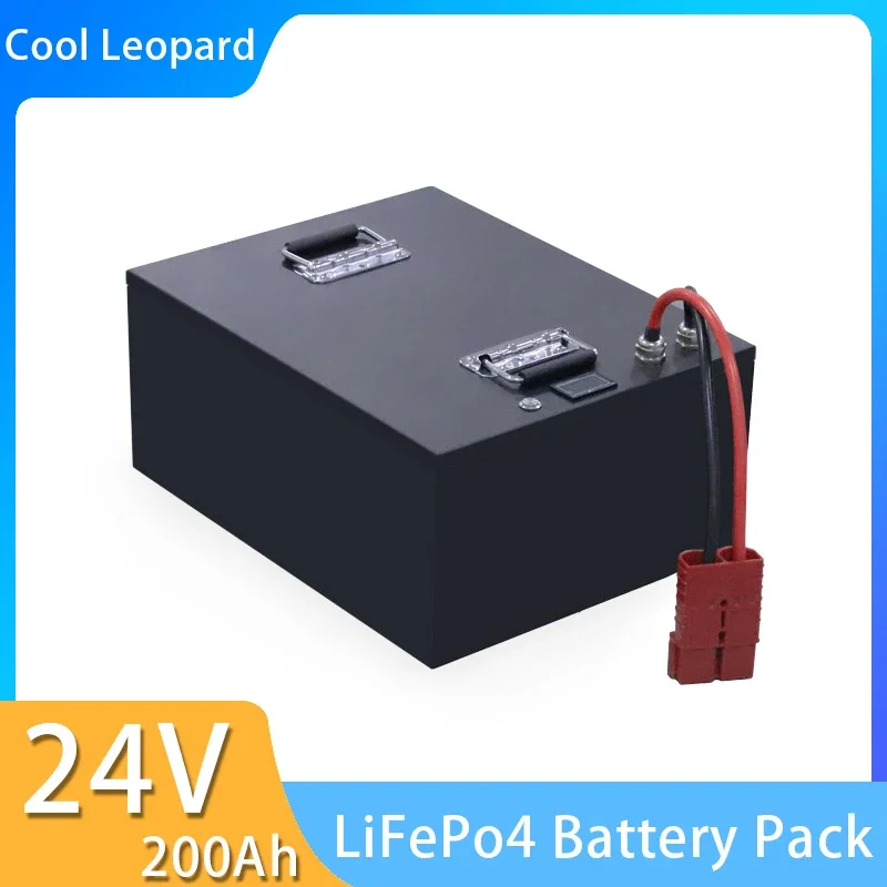 

Real Capacity 24V 200Ah LiFePo4 Battery,for AGV Logistics Van RV Washing Machine Lithium Iron Phosphate Battery Pack