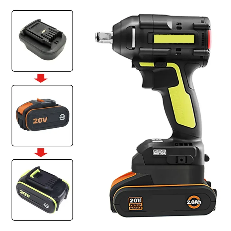 AKKU ADAPTER FÜR Worx 20V Li-Ion Konvertieren Zu F Produktbild-Vorschau 5