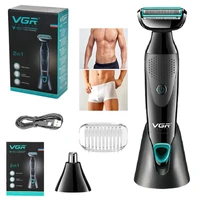 VGR new retro men’s multi-functional 2-in-1 Shaver IPX4 Wash Nose Hair shaver