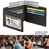Slim Minimalist Tri-Fold Wallet Carbon Fiber RFID Blocking Men's  Wallet With ID Window and 9 Card Slots 3