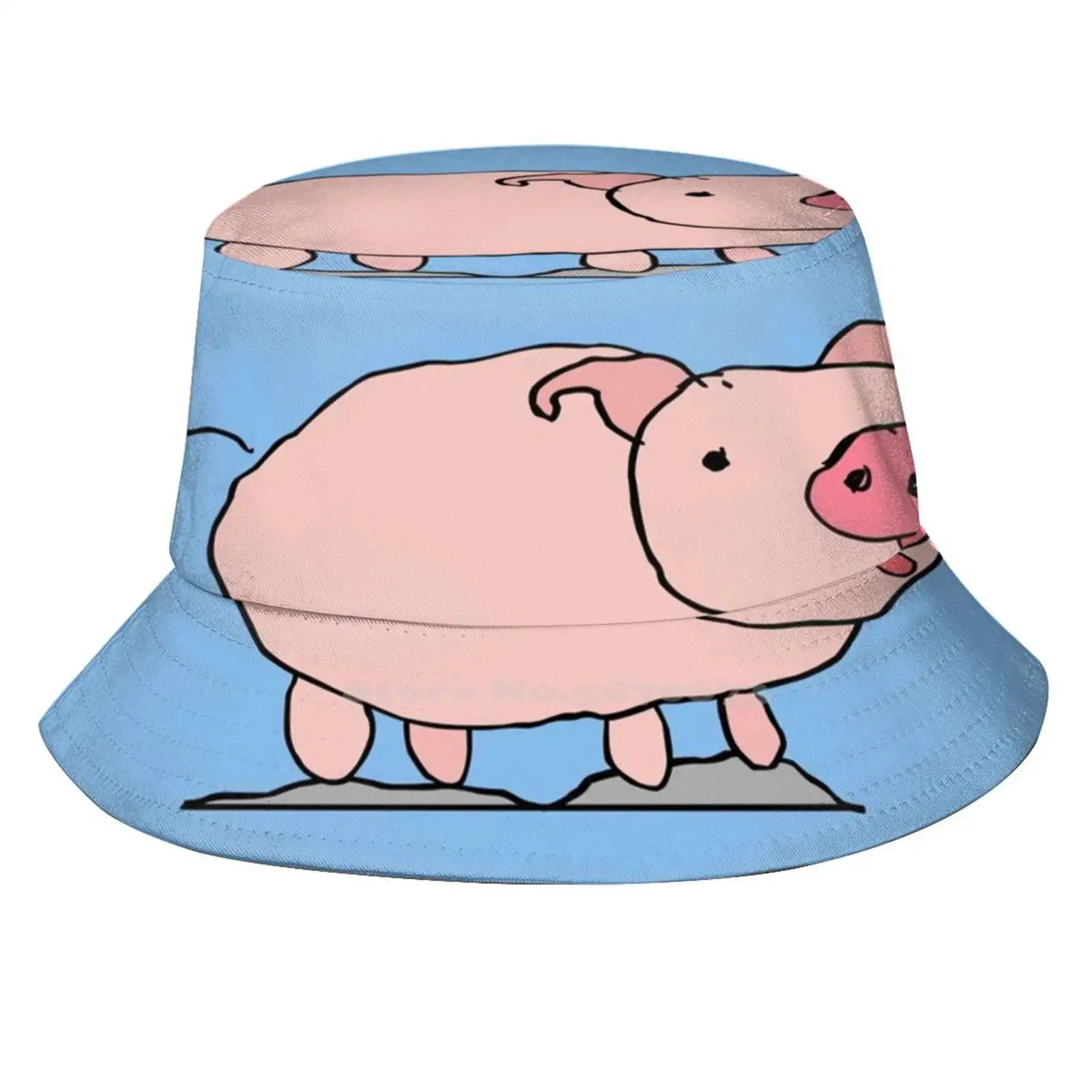 Piggy By Kids Cappello Da Pescatore Cappelli Da Pescatore Berretti Piggy Porky Pig Animal Bad Art Cute Funny Farm