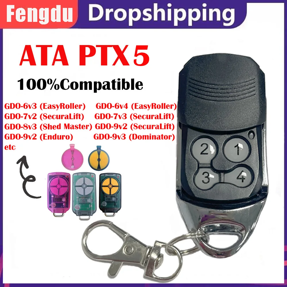 ATAPTX5TrioCodeGDOGarageDoorRemote43392MHz43392MHzGarage