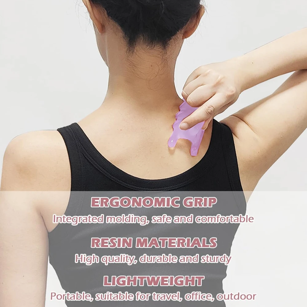 Handheld Face and Body Massager Neck Shoulder Back Resin Massager Guasha Tool Relief Relax Body Massager Mother's Day Gift