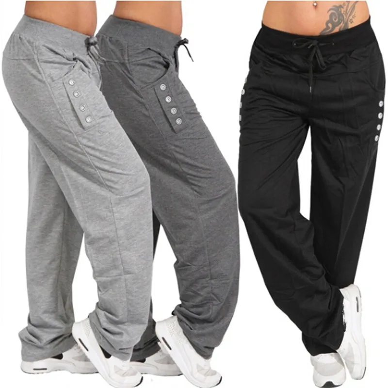 Pantalones negros para mujer, pantalones informales de estilo europeo y  americano, Leggings de costura de piel sintética, ropa de calle elegante de  gran tamaño para mujer - AliExpress