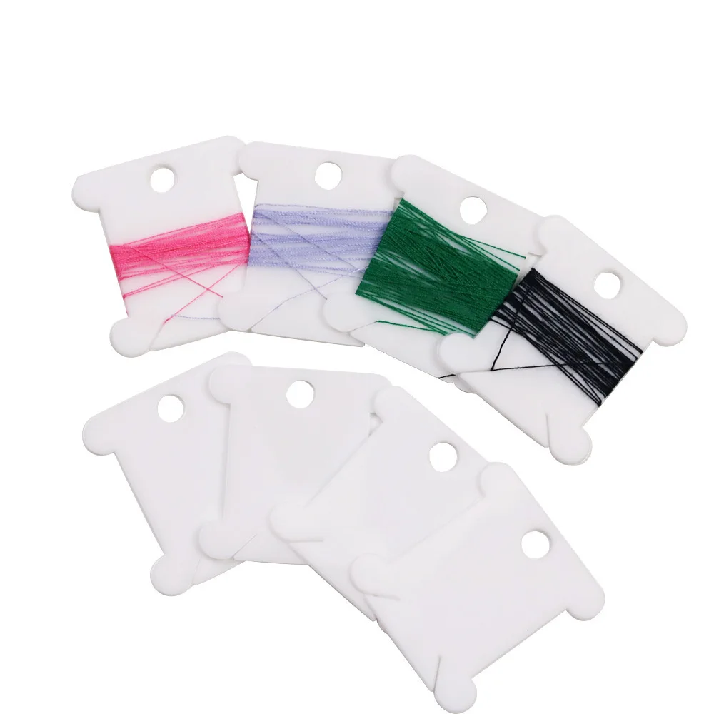 Plastic Bobbins and Bobbin Winder Set Spool Thread Card Embroidery Floss DIY Stitch Thread Organizer Holder Sewing Tools