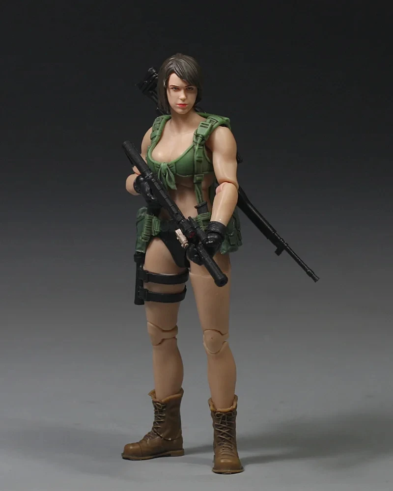 Ba Yeスタジオ 1/18 アクションフィギュア Ba Ye Studio 1/18 Scale Female Soldier Cosplay Venom Snake