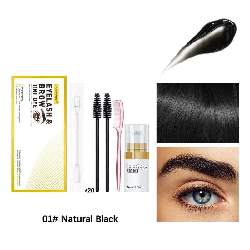 Eyebrow Eyelash Tint Dye Kit Waterproof Professional Long Lasting