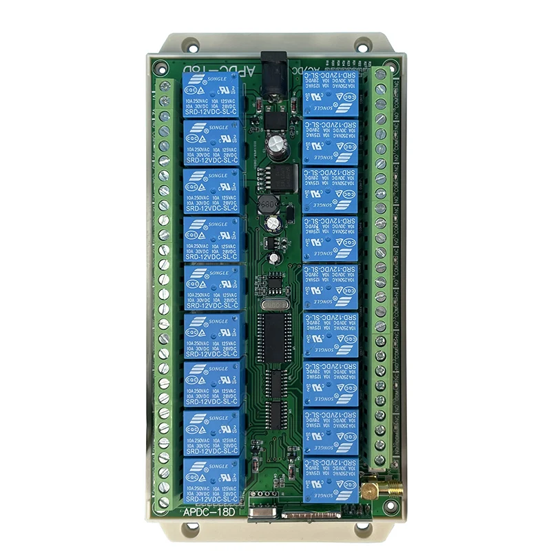 Receptor de Controle Remoto sem Fio Transmissor Antena de Sucção para Luz Led ou Motor 2000m dc 12v 24v 18ch 433mhz Relay rf - Image 3