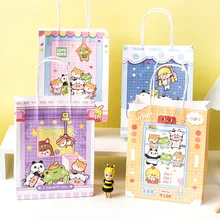 

Doll Machine Handbag Cute Children Environmental Protection Paper Bags Animal Gift Bag Shopping Bag for Girl Hot