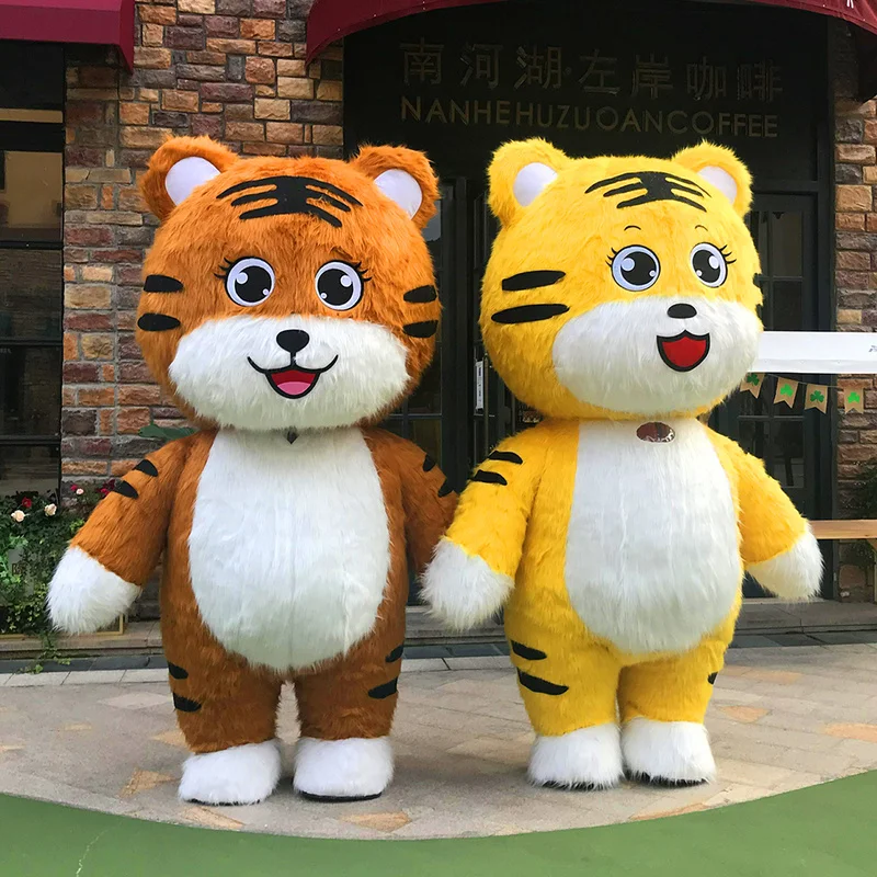 

Inflatable Tiger Cartoon Doll Costume Tiger Year Mascot Walking Performance Props Costume God of Wealth Tiger Year Doll Clothes
