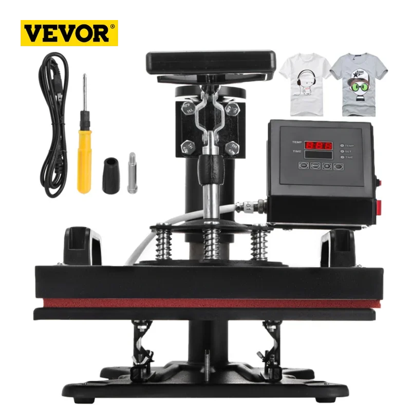 VEVOR 2In1 Heat Press Machine 38*38CM Multifunctional 360 Degree