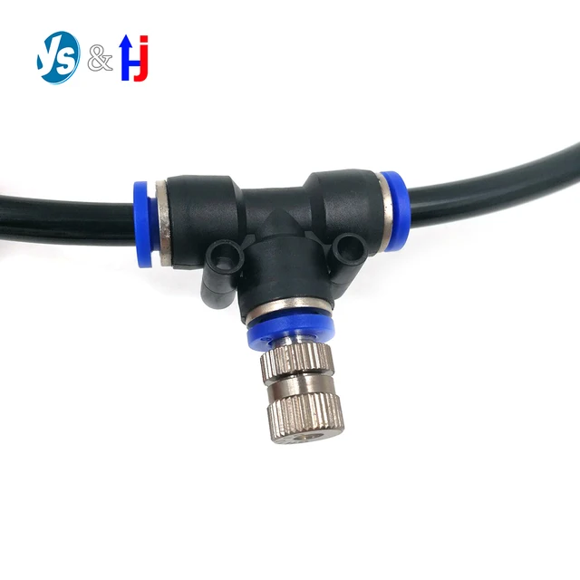 1 Db 6 Mm -Es Csúszászár Gyors Csatlakozók Alacsony Nyomású Porlasztó Fúvóka Páratartalom Öntözés Tereprendezés Permetezőgép Maging Hűtőrendszer