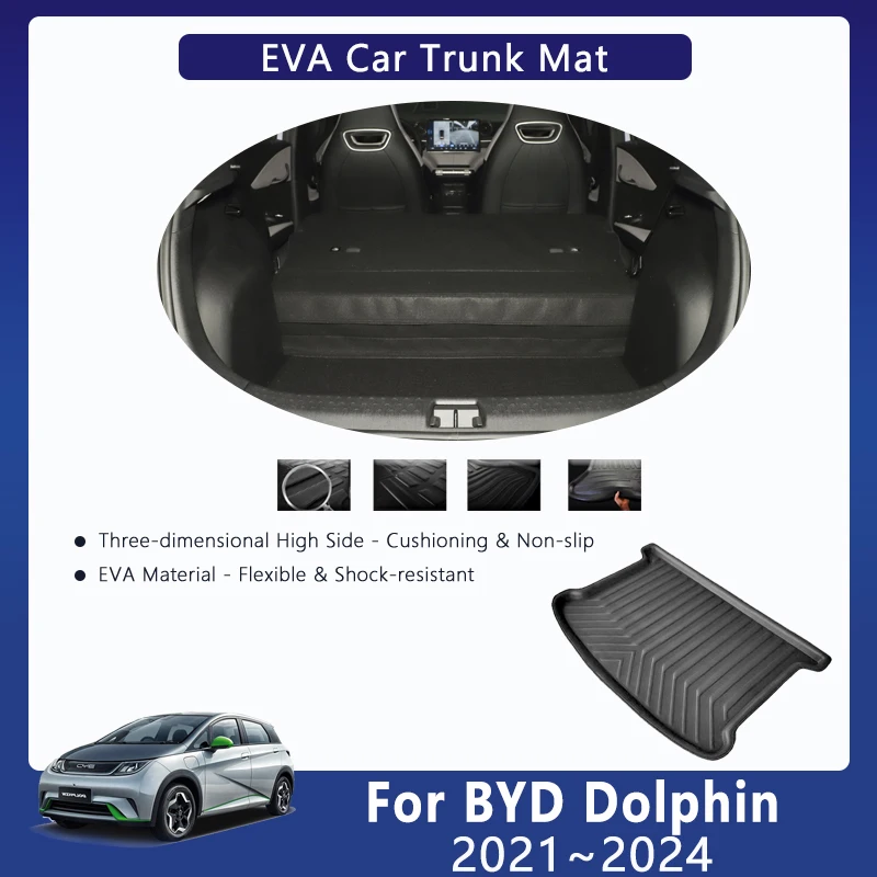 

Car EVA Rear Trunk Mats For BYD Dolphin 2021 2022 2023 2024 Waterproof Tray Trunk Storage Pads Cargo Carpet Rug Auto Accessories