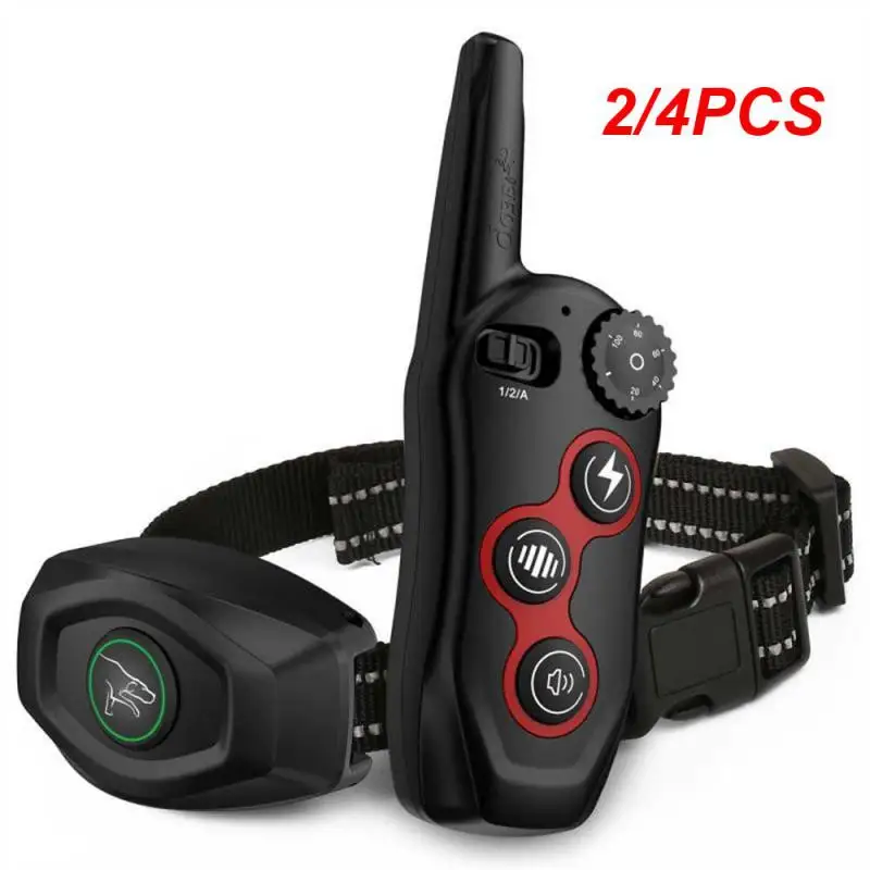 

2/4PCS in 1 Dog Training Collar & Anti Bark Collar 400M Rechargeable Dog Electric Collar Waterproof Remote Dog Pet Product