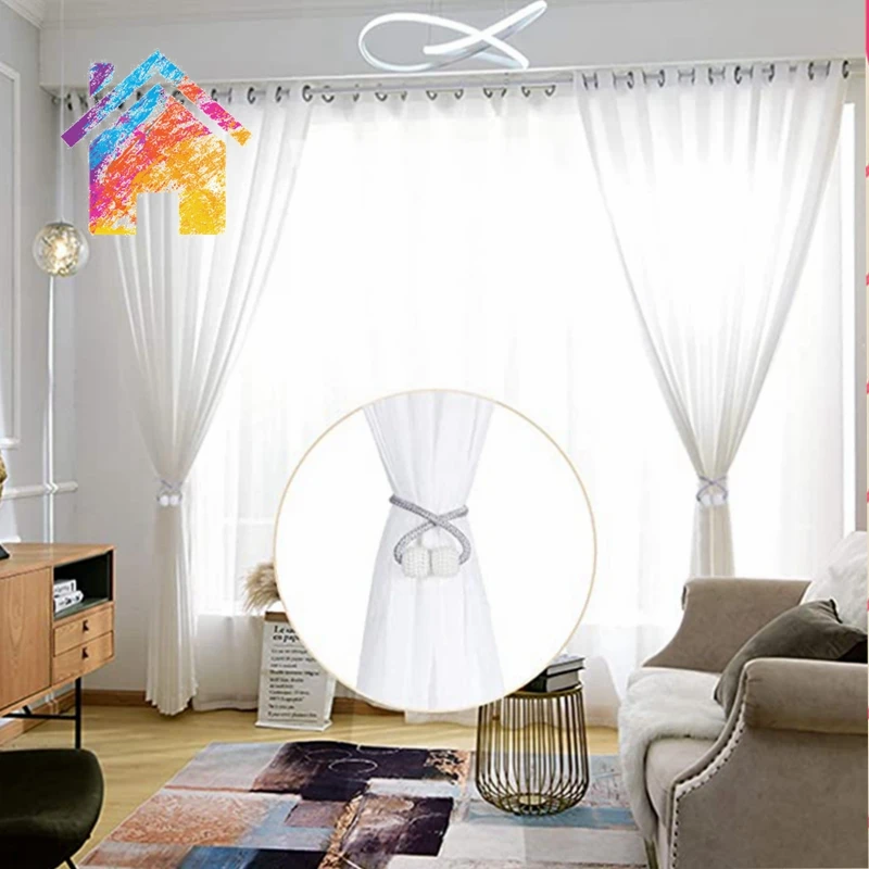 1 Piece of New Pearl Buckle Curtain Clip Curtain Frame Lace Buckle Clip Hanging Ball Buckle Lace Curtain Accessories Home Decora