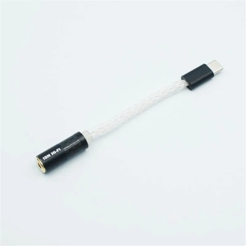 ISN Audio TD2/TD3/TD4 Type-C to 3.5mm/2.5mm/4.4mm 32Bit/384kHz DSD64/128 HiFi DAC AMP Cable Adapter