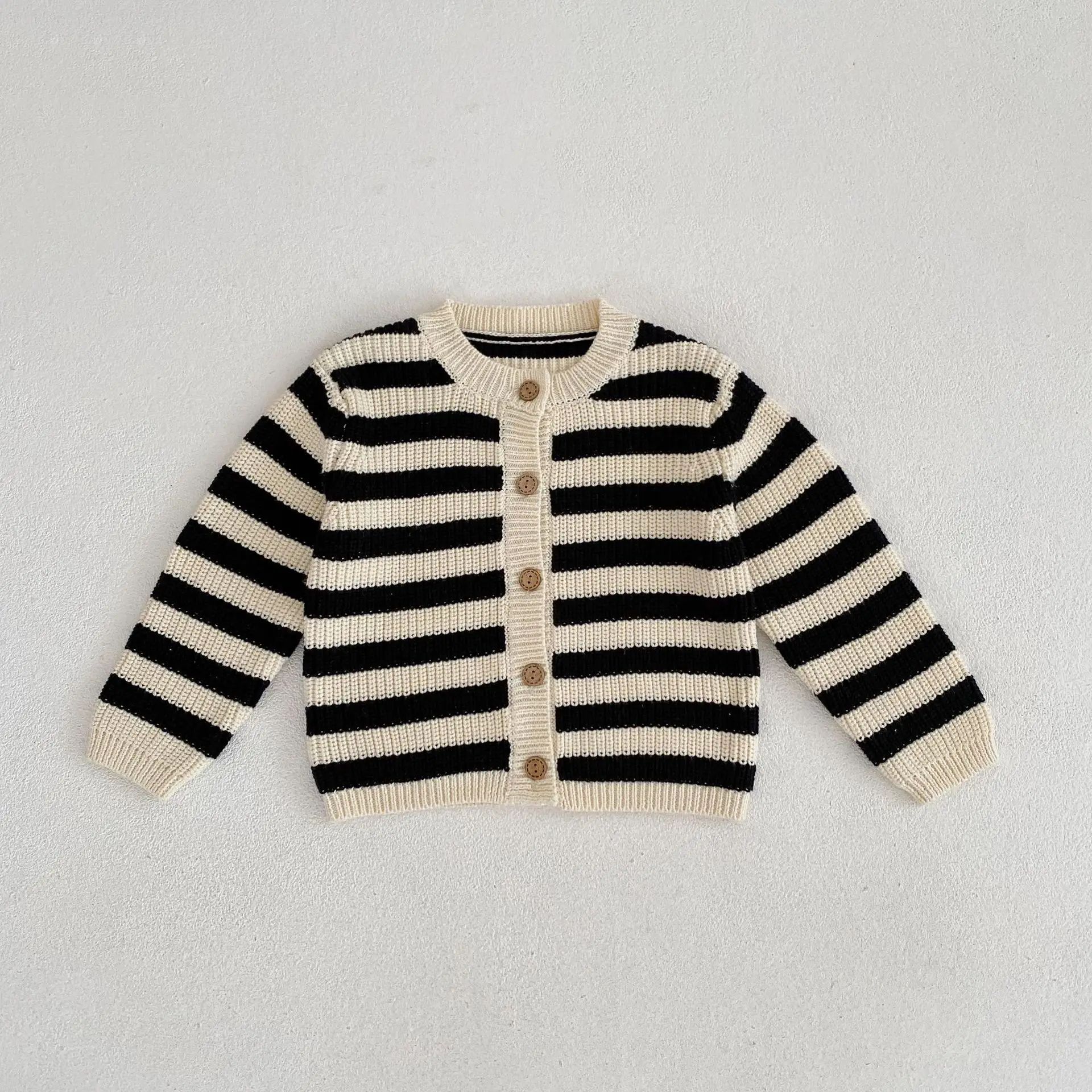 2022 baby clothing knitwear two piece set baby boy and baby girl set striped sweater spring and Autumn New