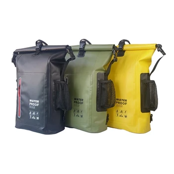Zaino impermeabile da esterno Borse da trekking Drybag ad alta capacità da 25 litri Zaino da campeggio di grande capacità Borsa da viaggio Edc per uomo