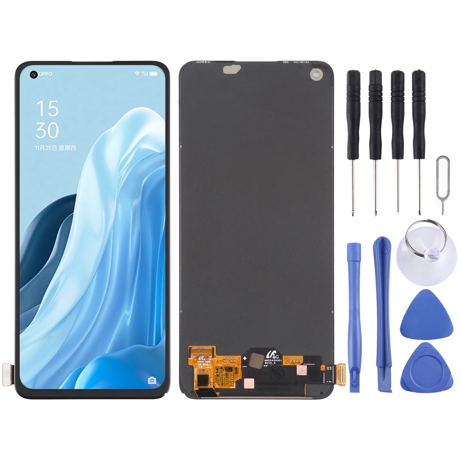 Schermo Lcd Originale Per Oppo Reno7 Se 5G / Find X5 Lite / F21 Pro / Reno7 4G / Reno8 4G/5G / Realme 9 Pro + / Reno8 Lite