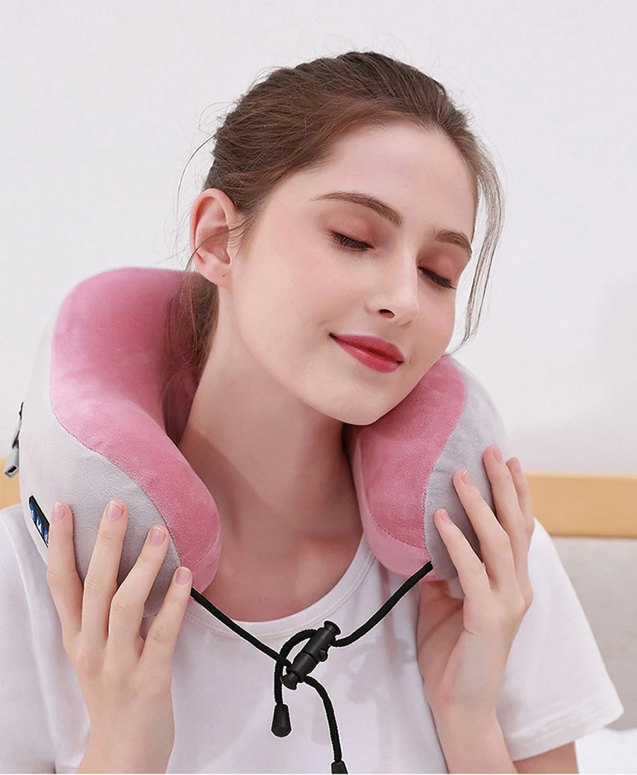 Face Care Devices Neck Massager Relaxation Knead Heat Vibrator Travel  Ushaped Pillow Car Airport Office Siesta Electric Cervical Spine Massage  221208 From Mang07, $21.19