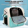 Adjustable Strap Pet Carrying Bag Foldable Cat Backpack for Outdoor Travel Ventilation Large Capacity Cat Carrier Backpack 6