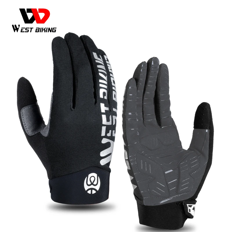 

Светоотражающие велосипедные перчатки, дышащие спортивные перчатки для сенсорного экрана для мужчин и женщин, велосипедные мотоциклетные перчатки для бега и фитнеса