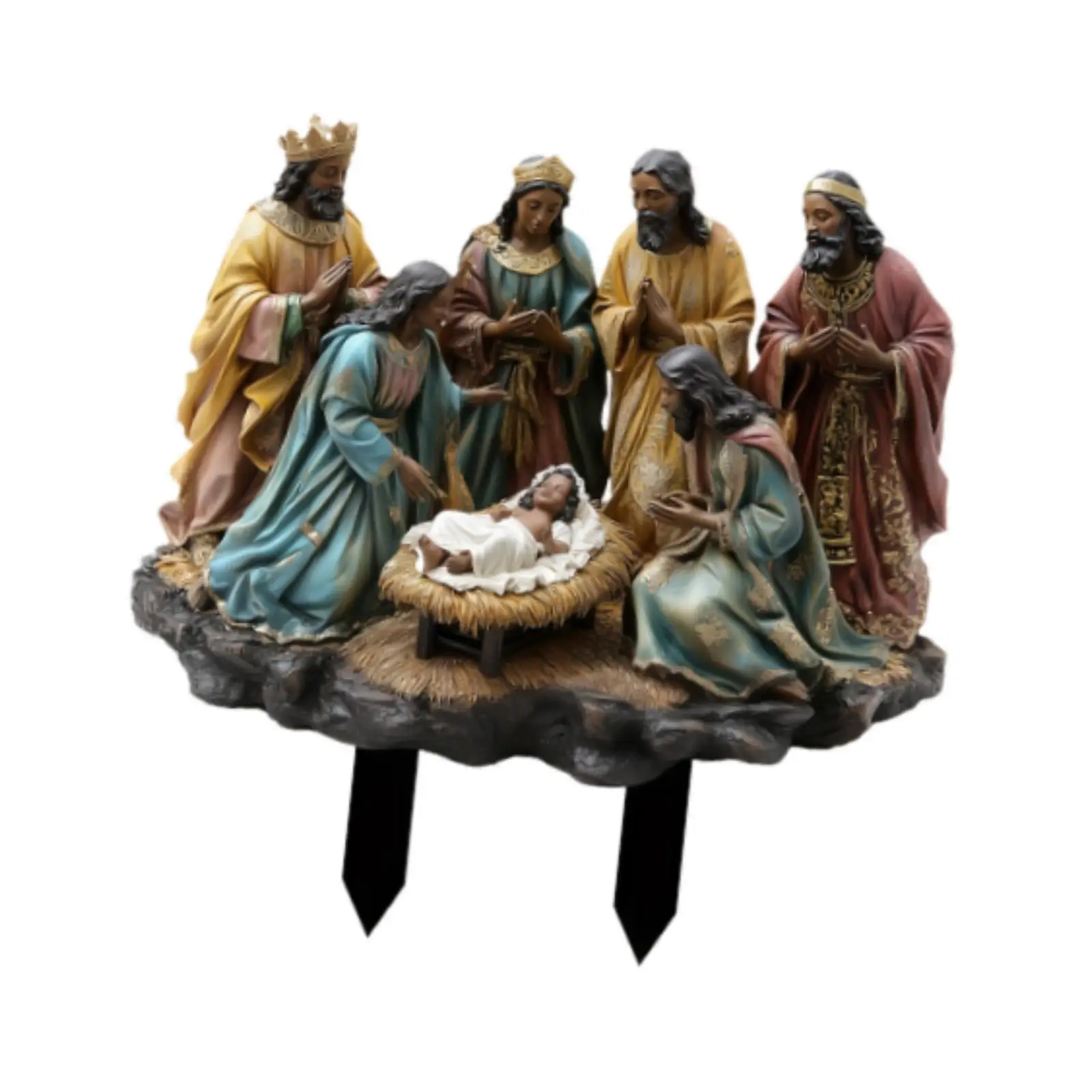 Christmas Yard Sign Stake Decor Flowerbed Decor Walkway Patio Landscape 2D Party Acrylic Decor Lawn Jesus Nativity Scene Stake Christmas Yard Sign Stake Decor Flowerbed Decor Walkway Patio Landscape 2D Party Acrylic Decor Lawn Jesus Nativity Scene Stake