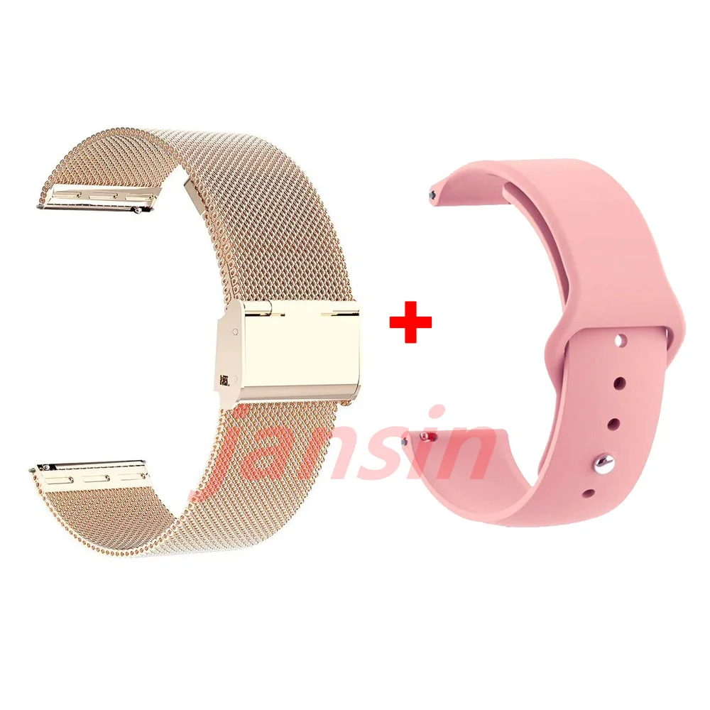 Dual-Pack Metal Watch Strap - 20mm/22mm Replacement Bands