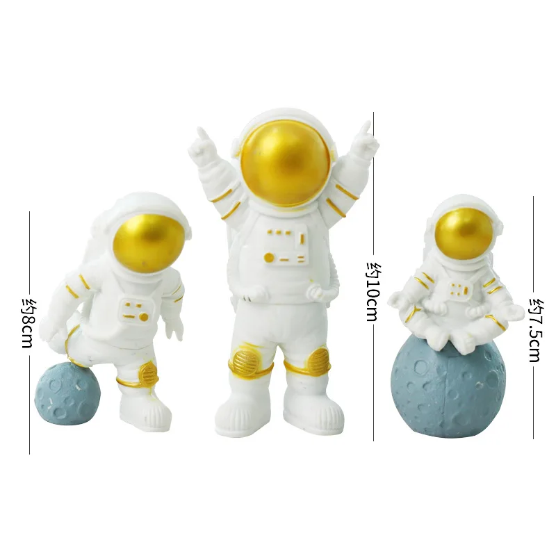 Space Cupcake Topper Planet Rakete Astronaut Kuchen Picks Dekore Geburtstag Weltraum Thema Kinder Party Baby Dusche Kuchen Topper – Detail 5