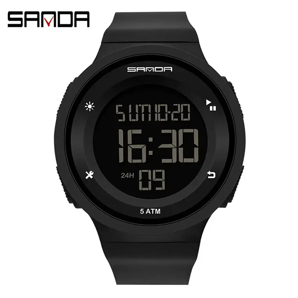 

2019 New Sanda Outdoor Sport Watch Men Multifunction Chronograph 5bar Waterproof Alarm Clock Digital Wristwatches Reloj Hombre