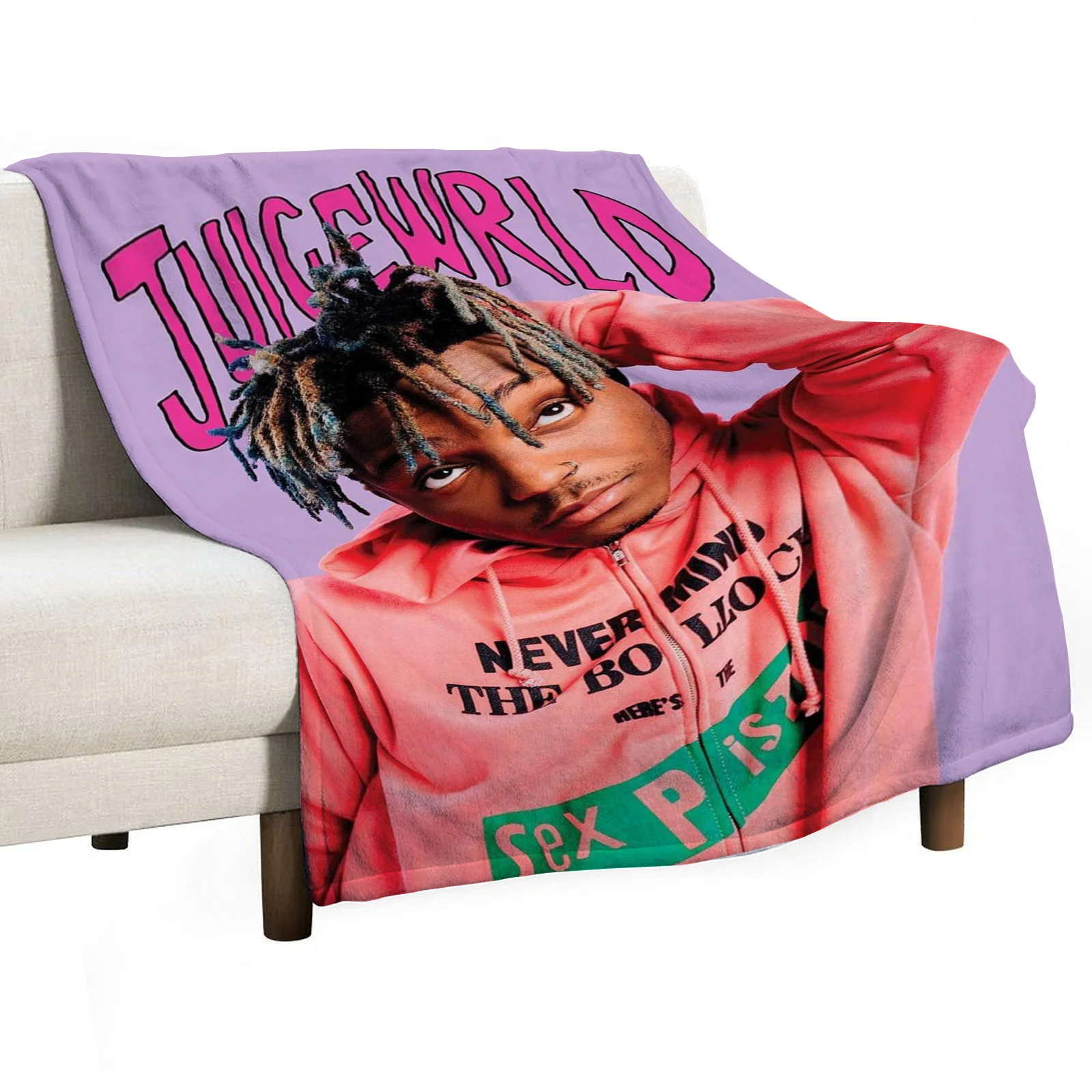 Album Rapper Juice Wrld 999 Bed Blanket Throw Blanket for Sofa Blankets Plaid Bedspread on the Bed Blankets and Throws Cobija 3