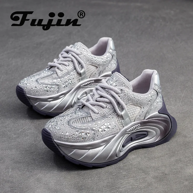 Fujin 4cm Chunky Sneaker Comfy Flats Booties Mixed Color main image 1