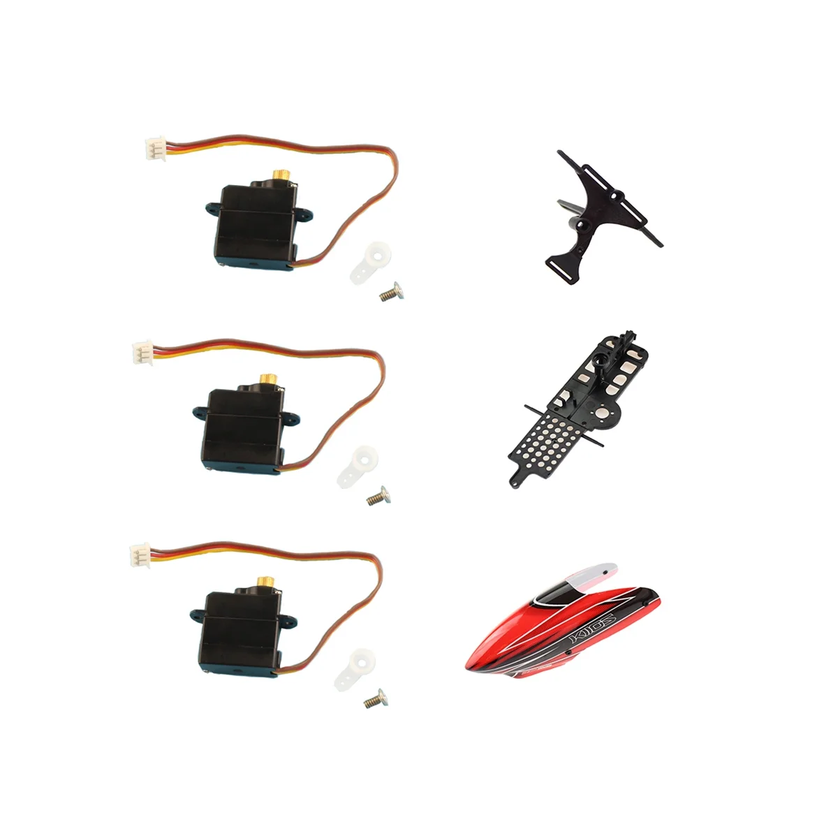 

1 Set XK K110 Upgrade to K110S Canopy Metal Servo Main Frame Servo Plate for WLtoys XK K110 K110S RC Helicopter Upgrades