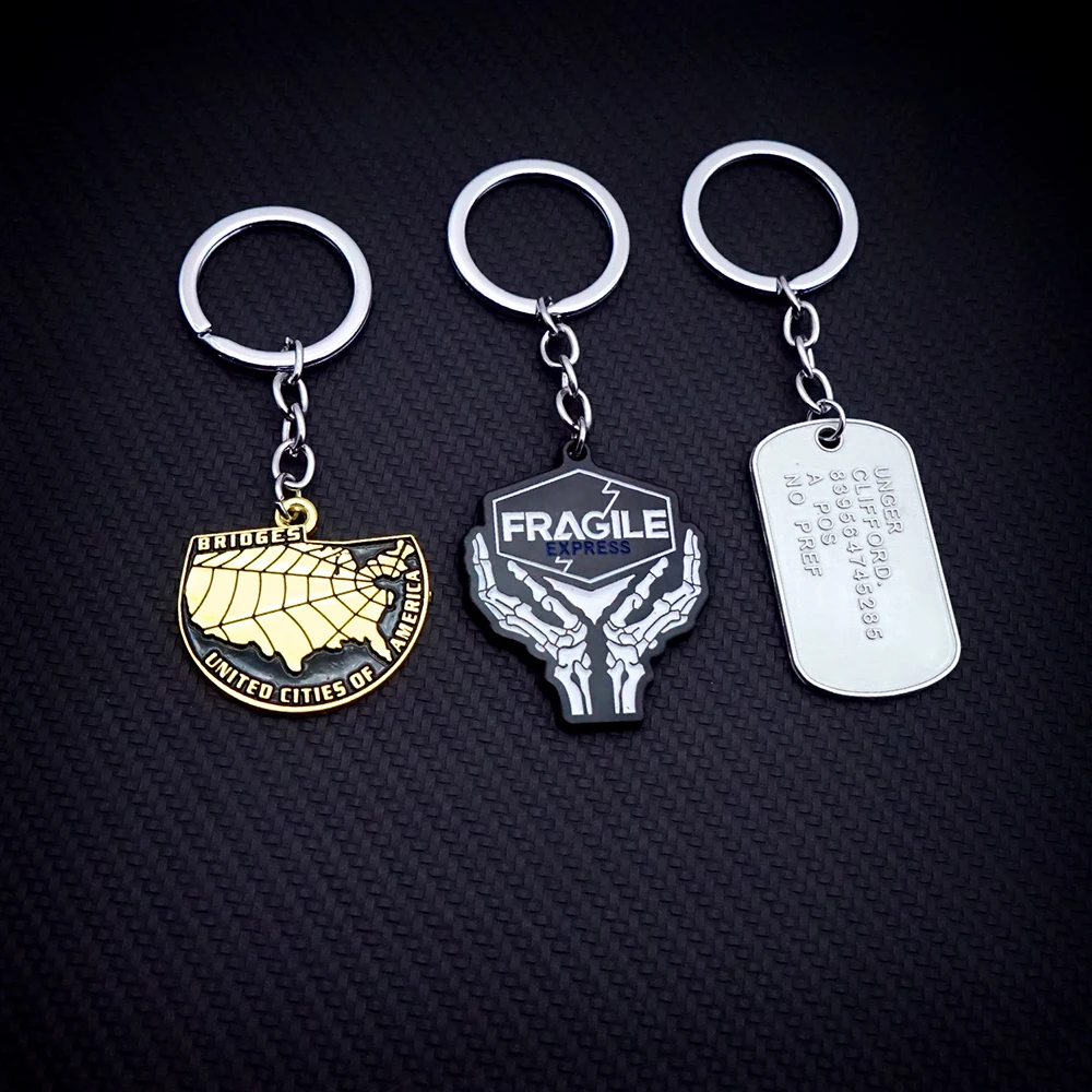 Death Stranding Keychain Dog Tag Key Chain Keyring Fashion