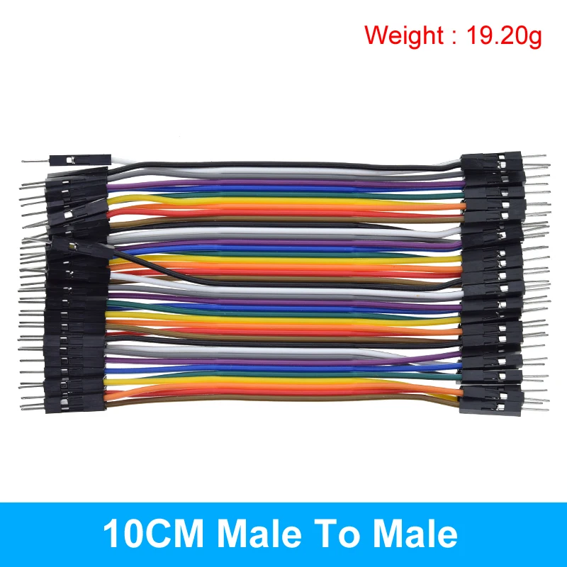 Versatile 40-Pin Assorted Length Jumper Wire Set