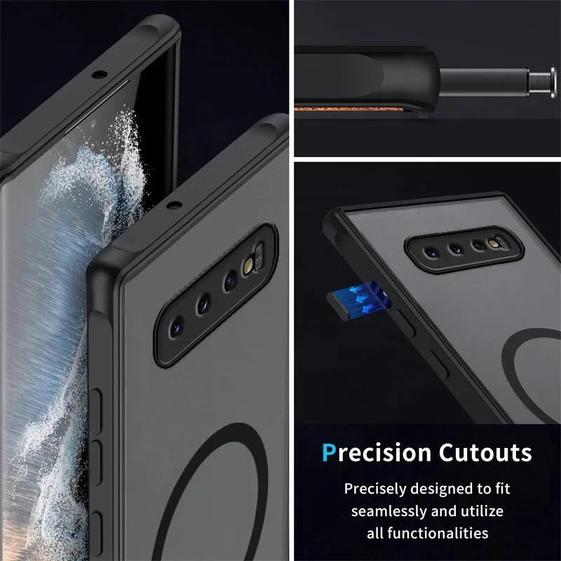 Matte Magnetic Suction Anti-Collision Hard Phone Case